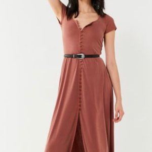 UO Urban Outfitters Buttoned knit maxi dre…